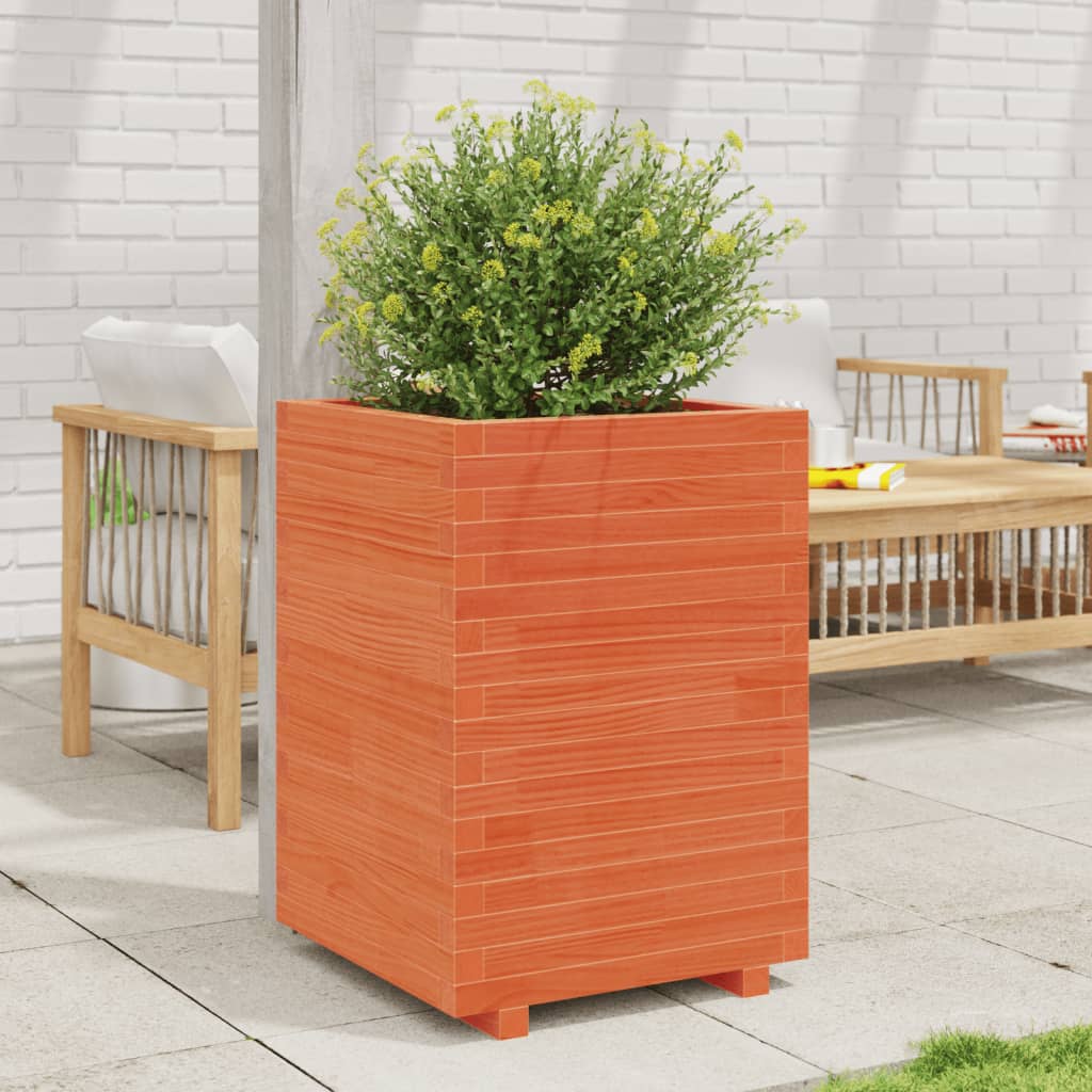 vidaXL Plantenbak 40x40x46 cm massief grenenhout