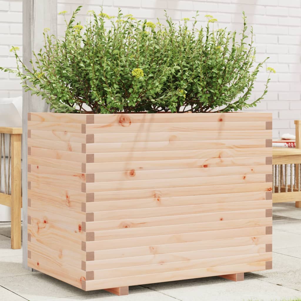 vidaXL Plantenbak 40x40x46 cm massief grenenhout