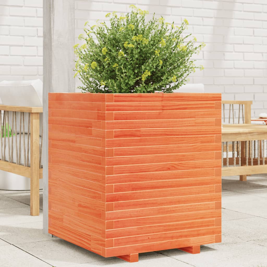 vidaXL Plantenbak 40x40x46 cm massief grenenhout
