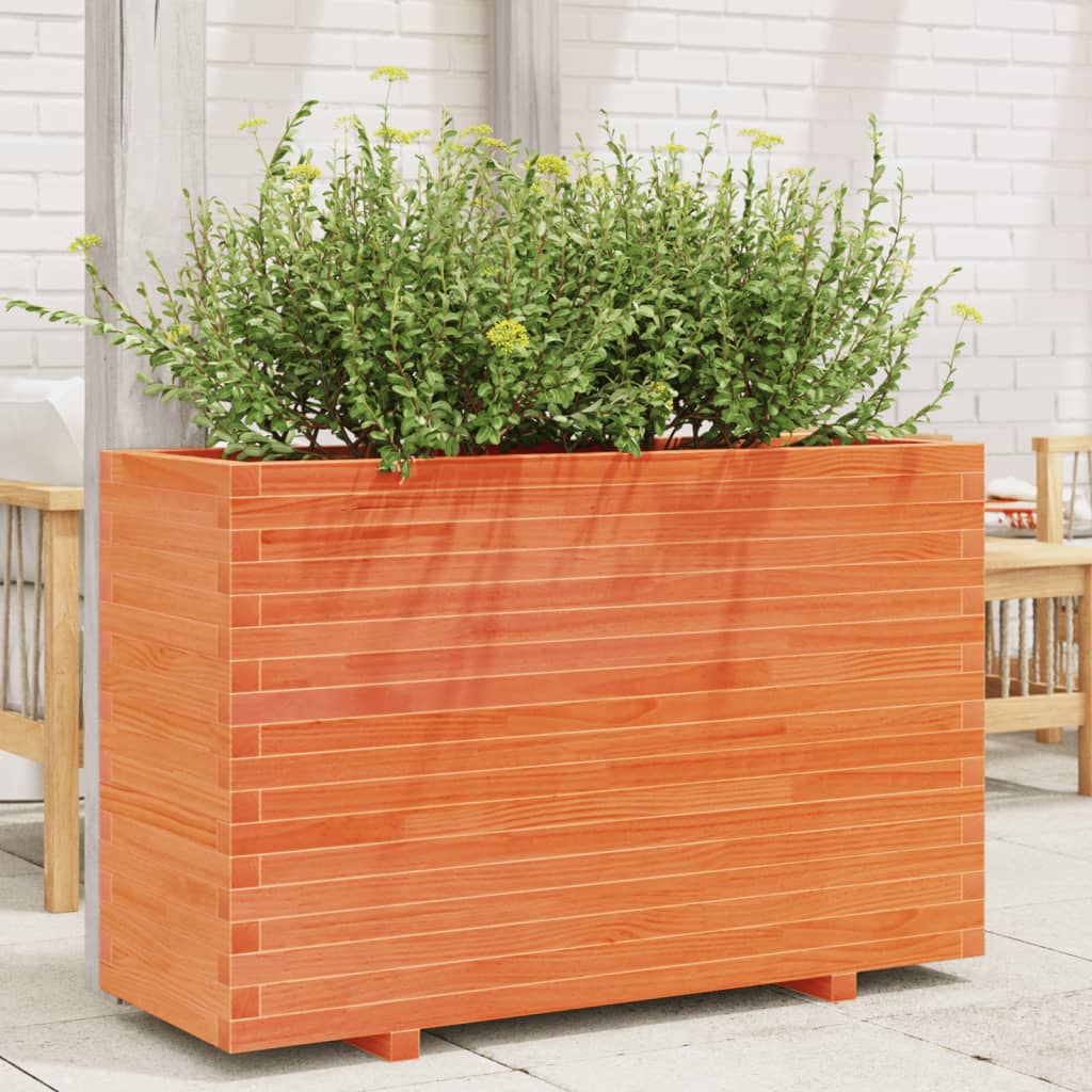 vidaXL Plantenbak 40x40x46 cm massief grenenhout