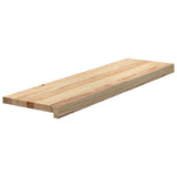vidaXL Traptreden 4 st 70x25x2 cm onbehandeld massief eikenhout