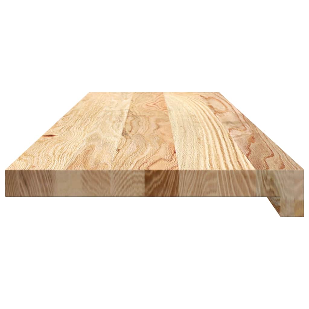 vidaXL Traptreden 4 st 70x25x2 cm onbehandeld massief eikenhout