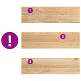 vidaXL Traptreden 4 st 70x25x2 cm onbehandeld massief eikenhout