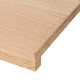 vidaXL Traptreden 4 st 70x25x2 cm onbehandeld massief eikenhout