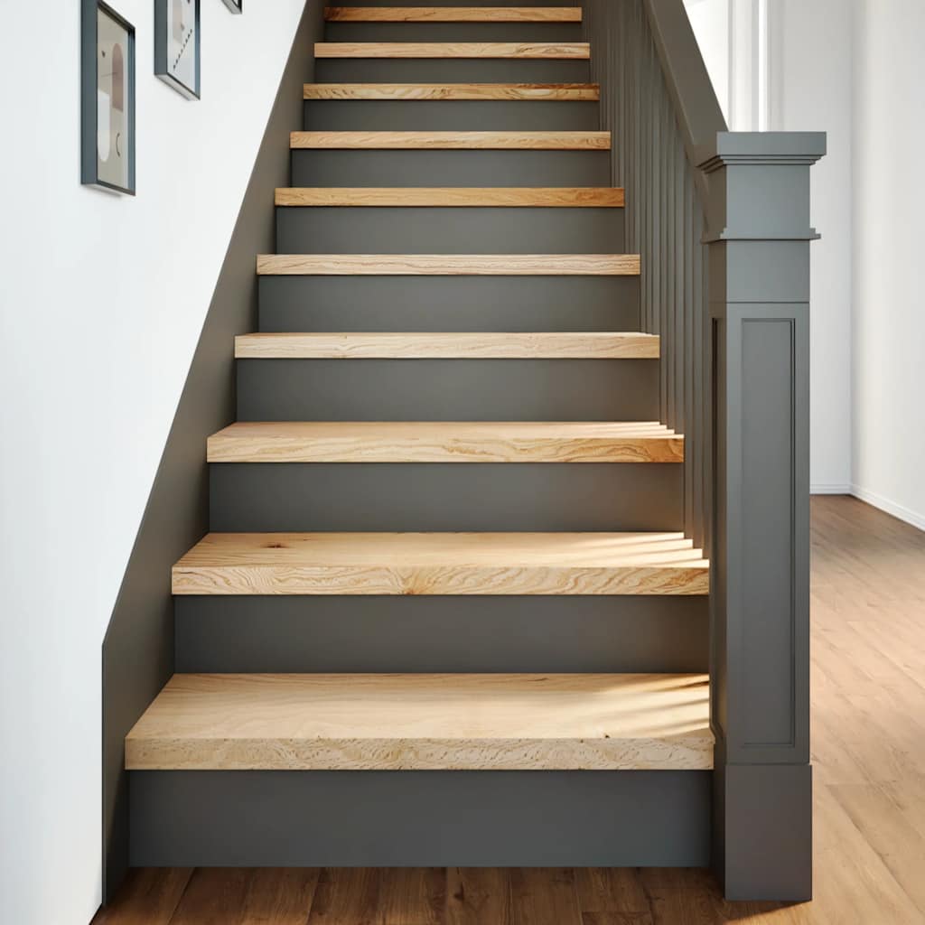 vidaXL Traptreden 4 st 70x25x2 cm onbehandeld massief eikenhout