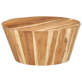 vidaXL Salontafel Ø65x31 cm massief gerecycled hout