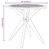 vidaXL 3-delige Tuinset massief acaciahout