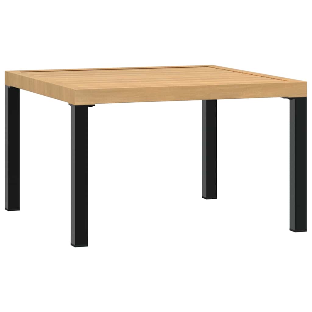 vidaXL 4-delige Loungeset met kussens aluminium zwart