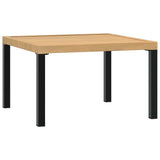 vidaXL 3-delige Loungeset met kussens aluminium zwart