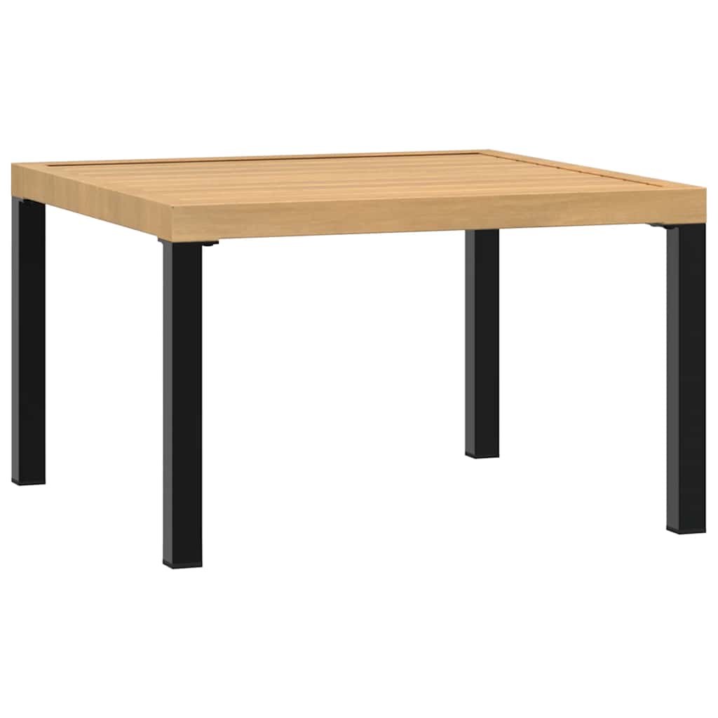 vidaXL 4-delige Loungeset met kussens aluminium zwart