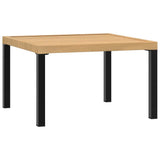 vidaXL 4-delige Loungeset met kussens aluminium zwart
