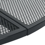 vidaXL 3-delige Tuinset stapelbaar gepoedercoat staal antraciet