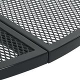 vidaXL 3-delige Tuinset verstelbaar gepoedercoat staal antraciet