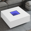 vidaXL Salontafel met Infinity LED 100x100x40 cm wit