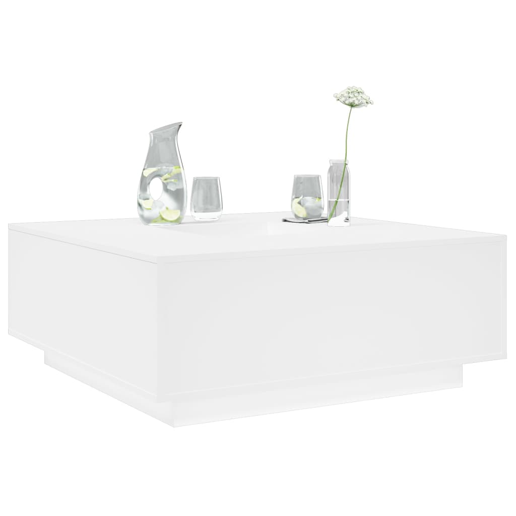 vidaXL Salontafel 100x100x40 cm bewerkt hout wit