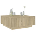 vidaXL Salontafel 100x100x40 cm bewerkt hout wit
