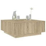 vidaXL Salontafel 100x100x40 cm bewerkt hout wit
