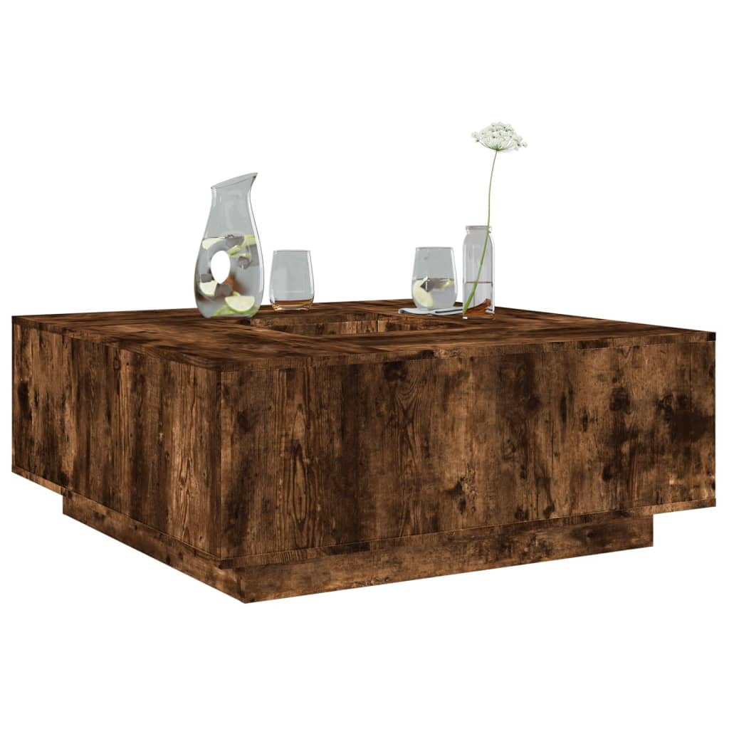 vidaXL Salontafel 100x100x40 cm bewerkt hout wit