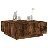 vidaXL Salontafel 100x100x40 cm bewerkt hout wit