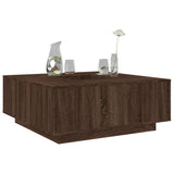 vidaXL Salontafel 100x100x40 cm bewerkt hout wit