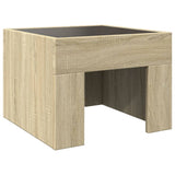 vidaXL Nachtkastje met Infinity LED 40x40x30 cm wit