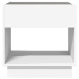 vidaXL Nachtkastje met Infinity LED 40x40x50 cm wit