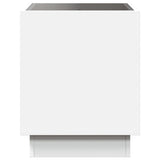 vidaXL Nachtkastje met Infinity LED 40x40x50 cm wit