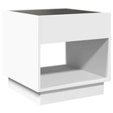 vidaXL Nachtkastje met Infinity LED 40x40x50 cm wit