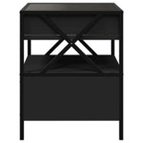 vidaXL Nachtkastje met Infinity LED 40x40x51 cm zwart