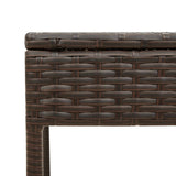 vidaXL 3-delige Ligbeddenset met kussens poly rattan zwart