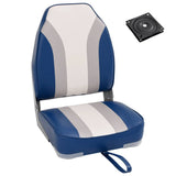 vidaXL Boat Seats Foldable 2 pcs with High Backrest