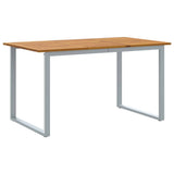 vidaXL Tuin Eettafel Set 5 pcs Grijs Massief Acacia Hout