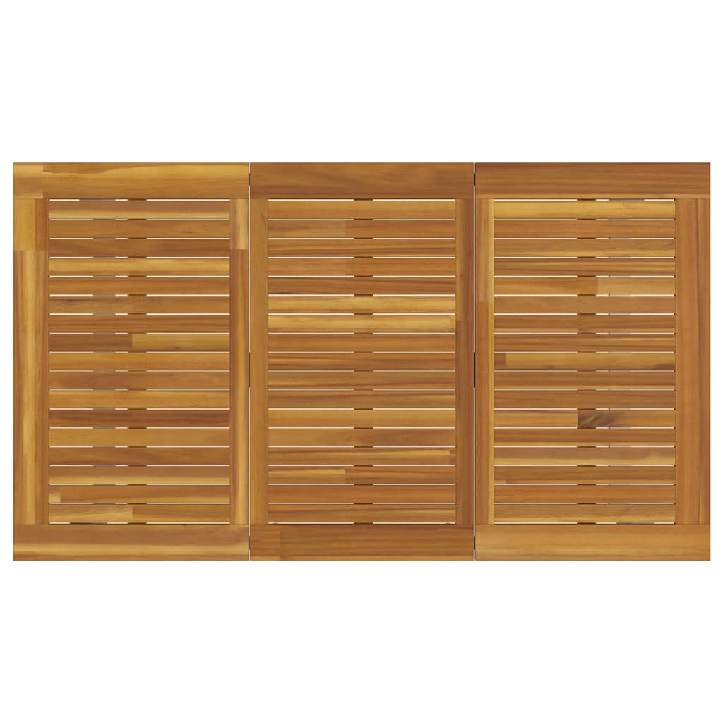 vidaXL Tuin Eettafel Set 5 pcs Grijs Massief Acacia Hout