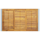 vidaXL Tuin Eettafel Set 5 pcs Grijs Massief Acacia Hout