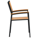 vidaXL Stacking Chair 6 pcs Brown 56 x 57 x 87 cm Solid Acacia Wood