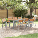vidaXL Stacking Chair 6 pcs Brown 56 x 57 x 87 cm Solid Acacia Wood