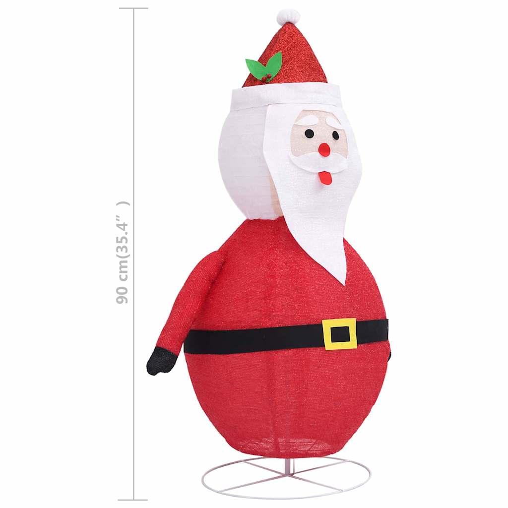 vidaXL Santa Claus Decorative LED 60 cm Luxurious Fabric