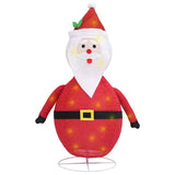 vidaXL Santa Claus Decorative LED 60 cm Luxurious Fabric