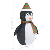 vidaXL Christmas Penguin decorative LED 60 cm luxurious fabric