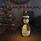 vidaXL Christmas Penguin decorative LED 60 cm luxurious fabric