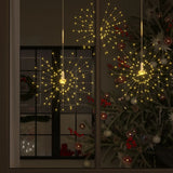 vidaXL Kerstverlichting vuurwerk 140 LED's buiten 20 cm warmwit