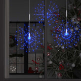 vidaXL Kerstverlichting vuurwerk 140 LED's buiten 20 cm warmwit