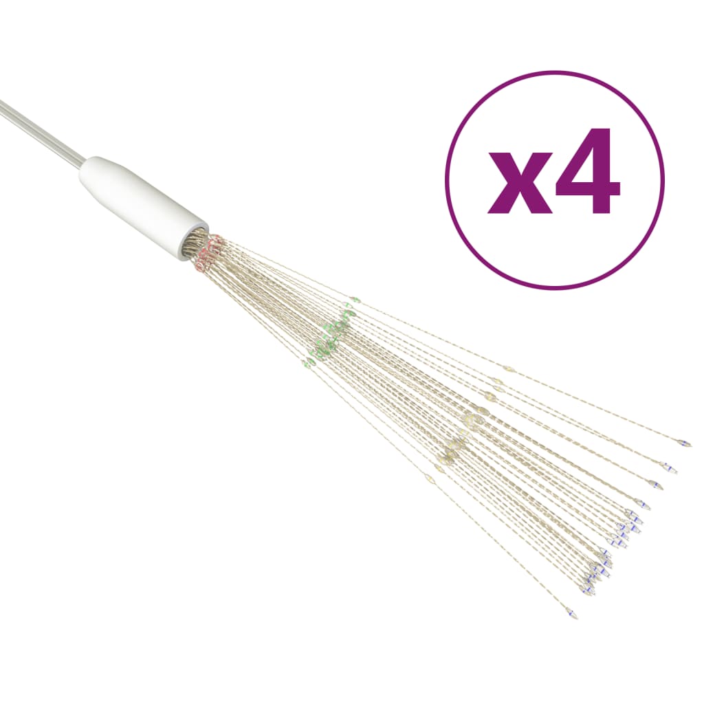 vidaXL Kerstverlichting vuurwerk 140 LED's buiten 20 cm warmwit