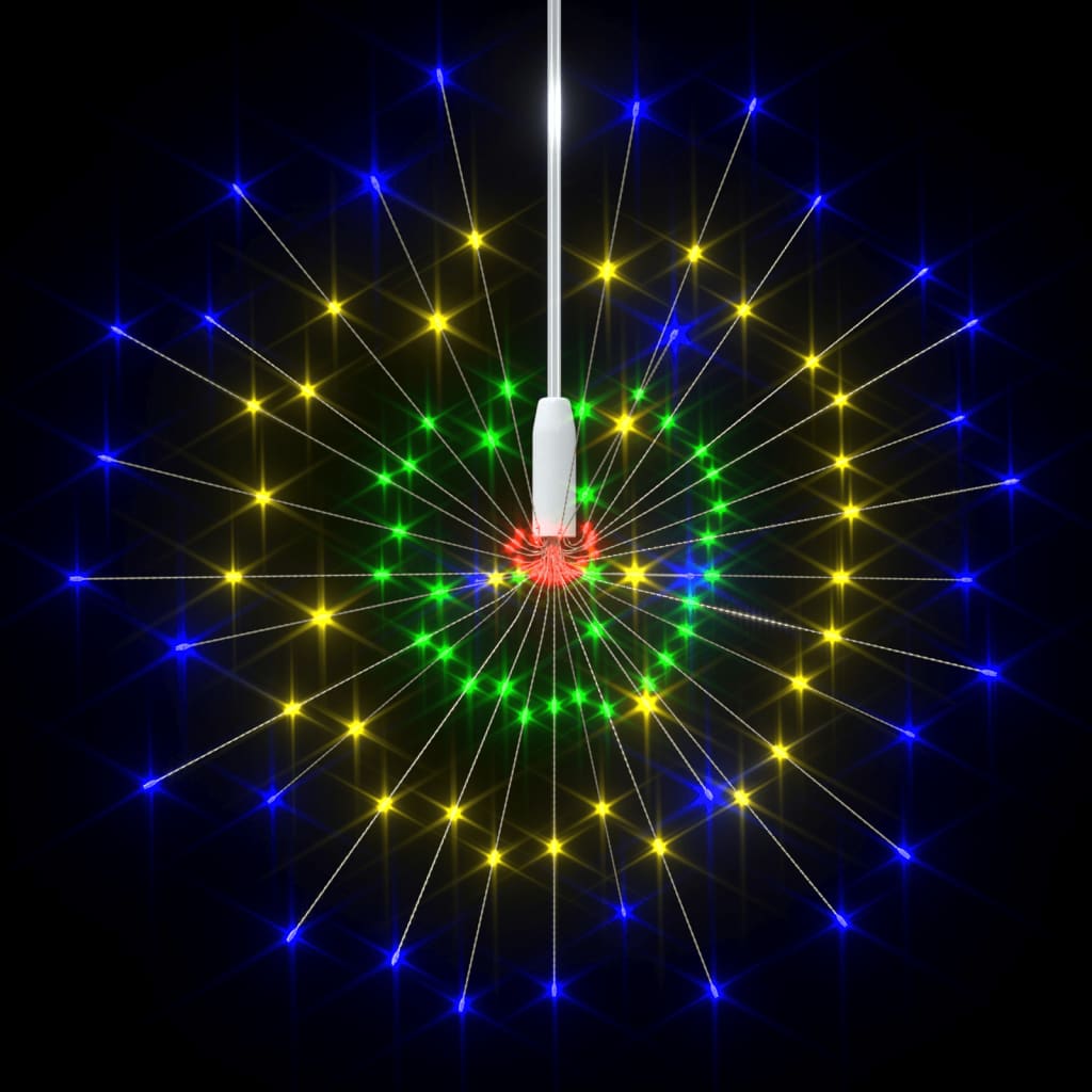 vidaXL Kerstverlichting vuurwerk 140 LED's buiten 20 cm warmwit