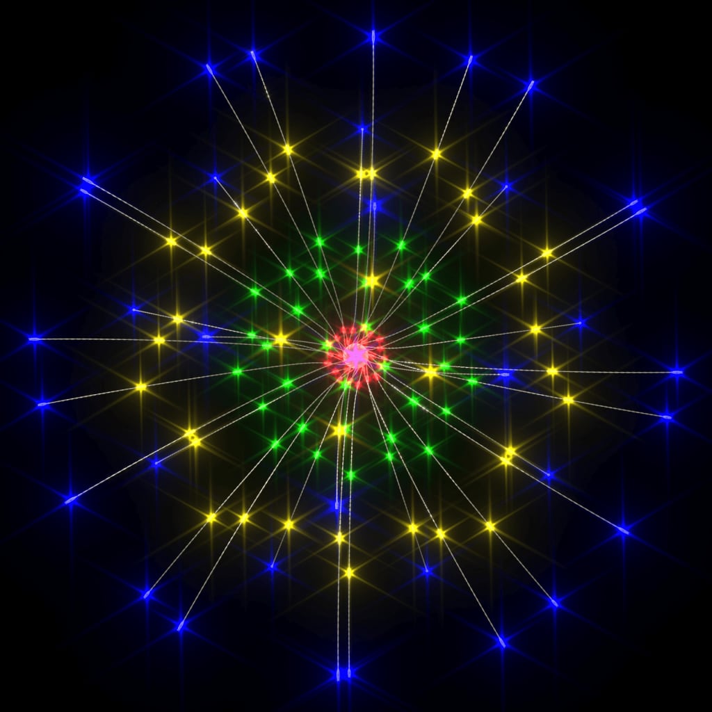 vidaXL Kerstverlichting vuurwerk 140 LED's buiten 20 cm warmwit
