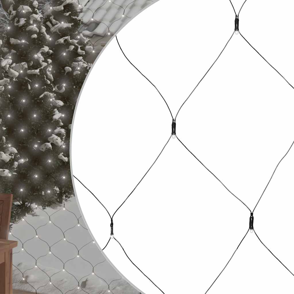 vidaXL Kerstnetverlichting 204 LED's binnen en buiten 3x2 m warmwit