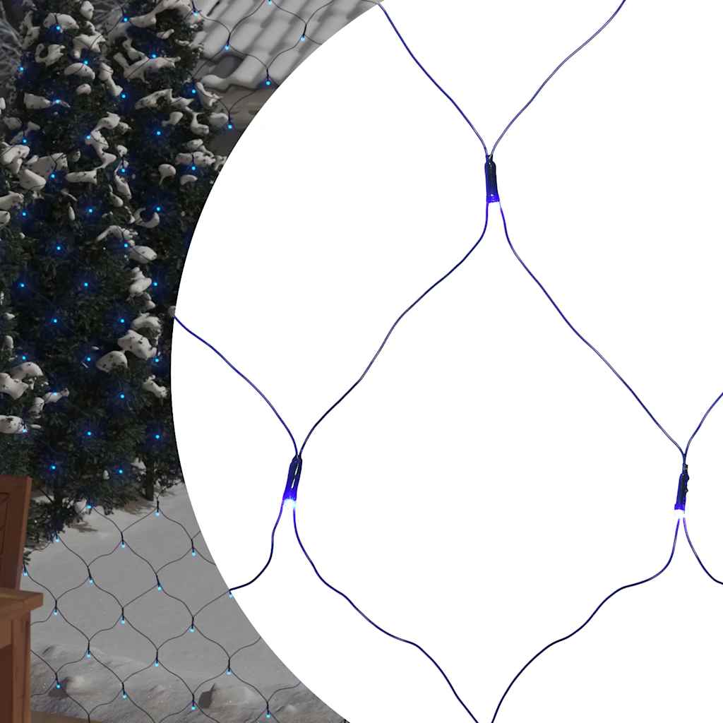 vidaXL Kerstnetverlichting 204 LED's binnen en buiten 3x2 m warmwit