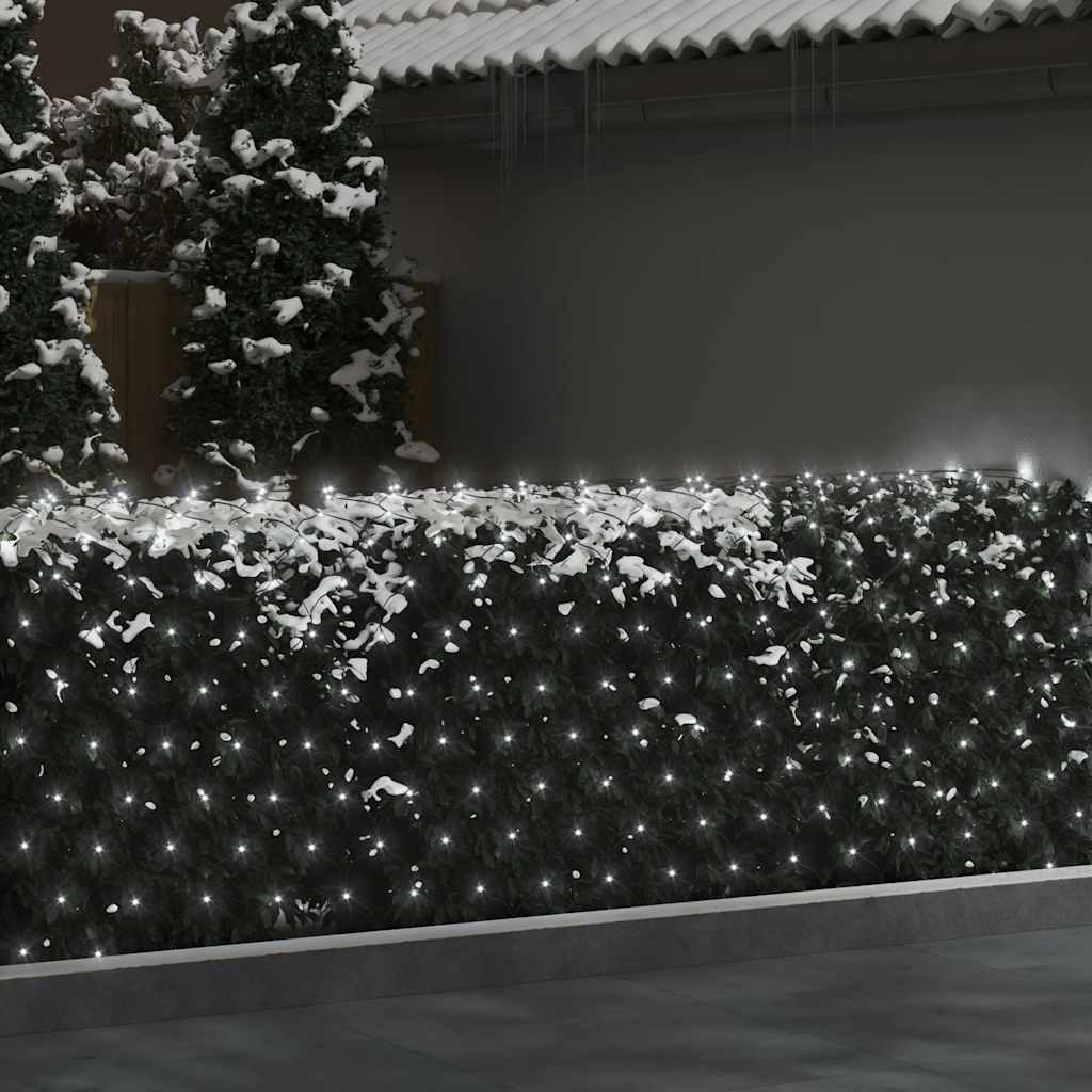 vidaXL Kerstnetverlichting 204 LED's binnen en buiten 3x2 m warmwit