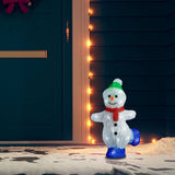 vidaXL Kerstfiguur kerstman LED binnen en buiten 28 cm acryl