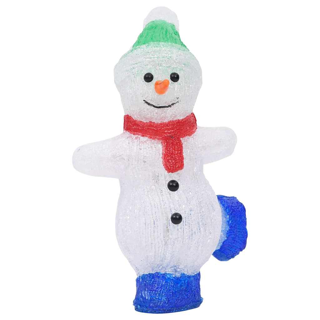 vidaXL Kerstfiguur kerstman LED binnen en buiten 28 cm acryl